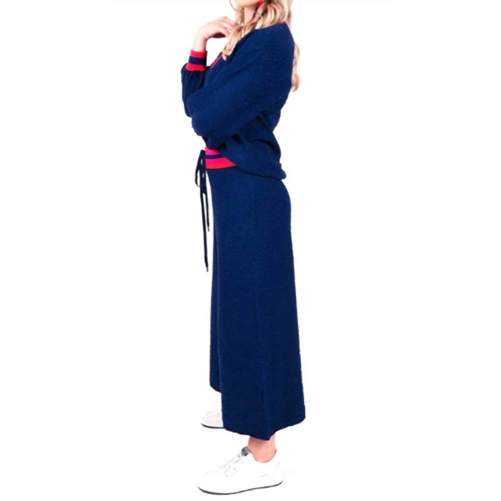 NEW EMILY MCCARTHY teddy trouser in bleu mono - Picture 3 of 3